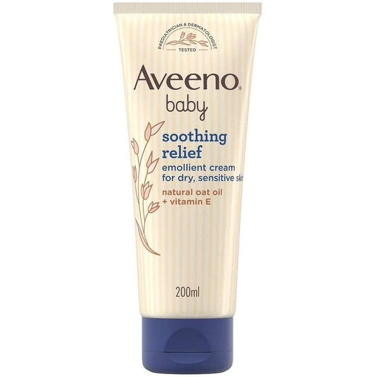 Aveeno Baby Soothing Relief Emollient Cream, Single Pack, 1 Count Clear Store