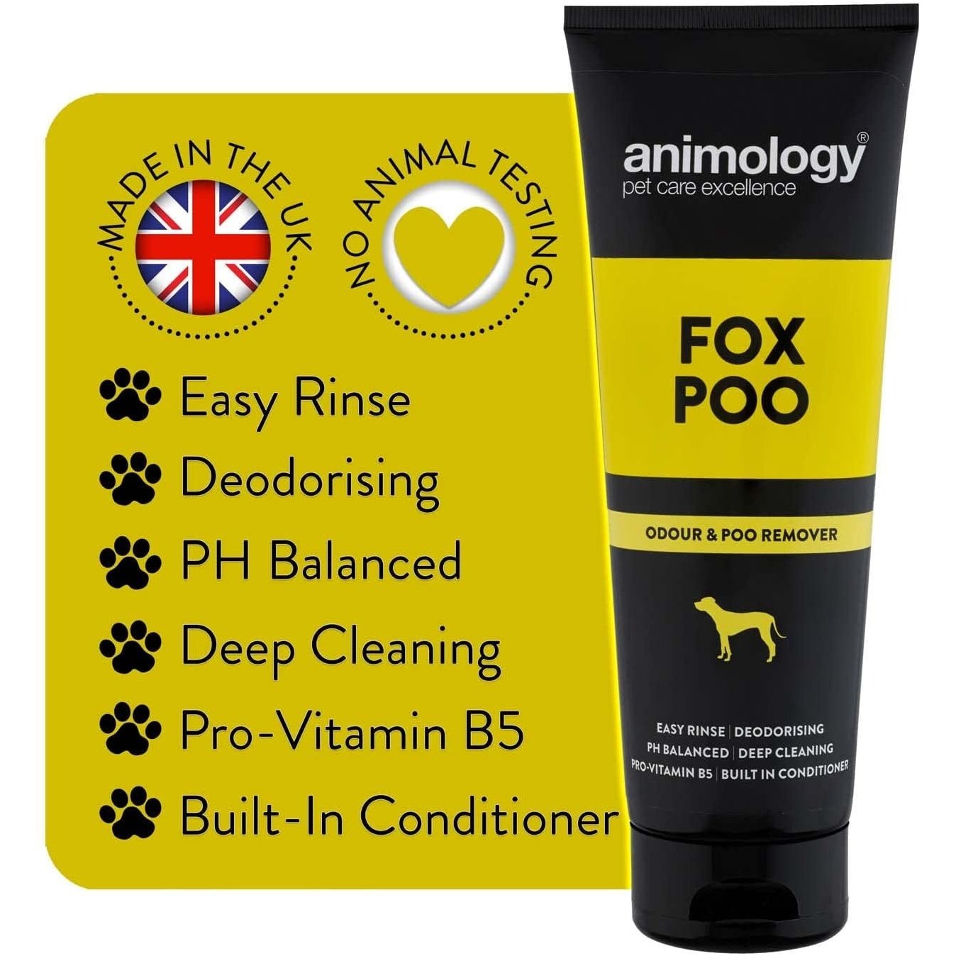 Animology Fox Poo Dog Shampoo 250Ml Clear Store