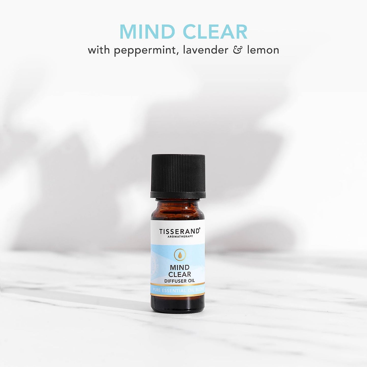 Tisserand Aromatherapy - Mind Clear Pulse Point Roller Ball - Peppermint, Lavender, Lemon - 100% Natural Pure Essential Oils - 10Ml