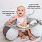 Sit-Me-Up Baby Seat, Cloud & Star, Inflatable Sit & Play Floor Seat with Tray and Baby Toys Clear Store