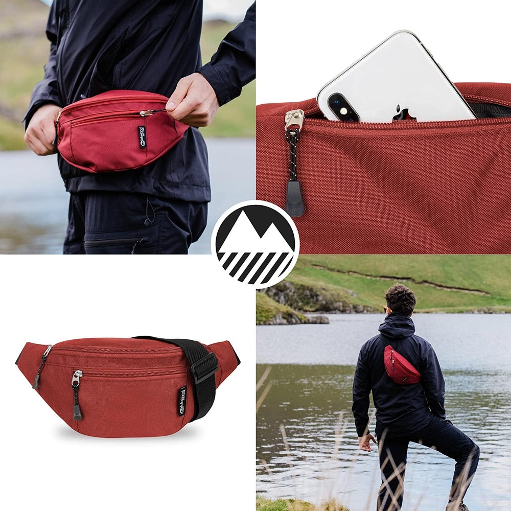 Skelton Classic Bum Bag - Red Clear Store