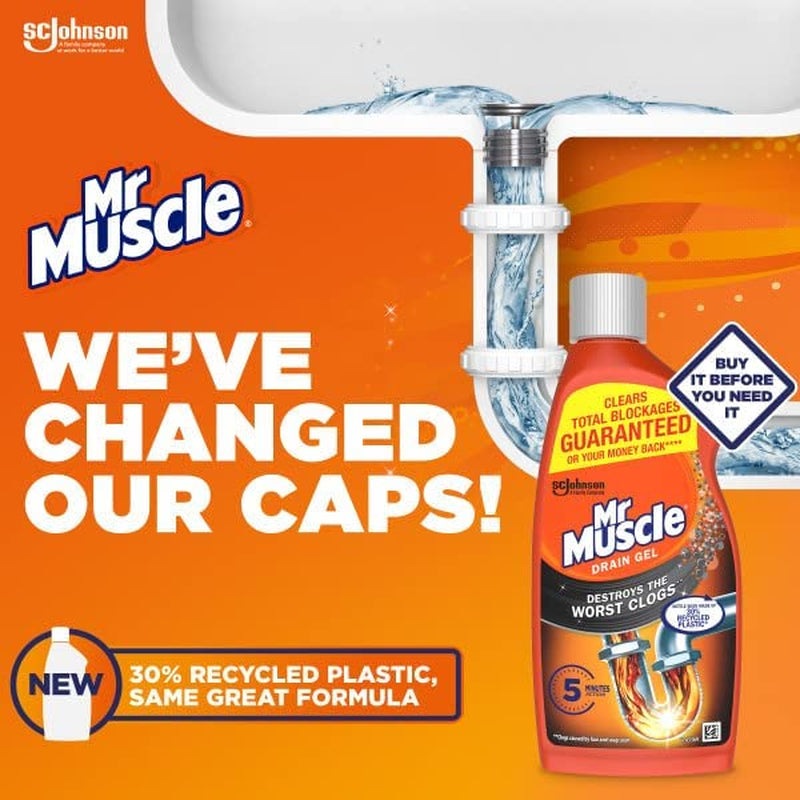 Mr Muscle Gel Drain Unblocker 2 X 1 Litre Clear Store