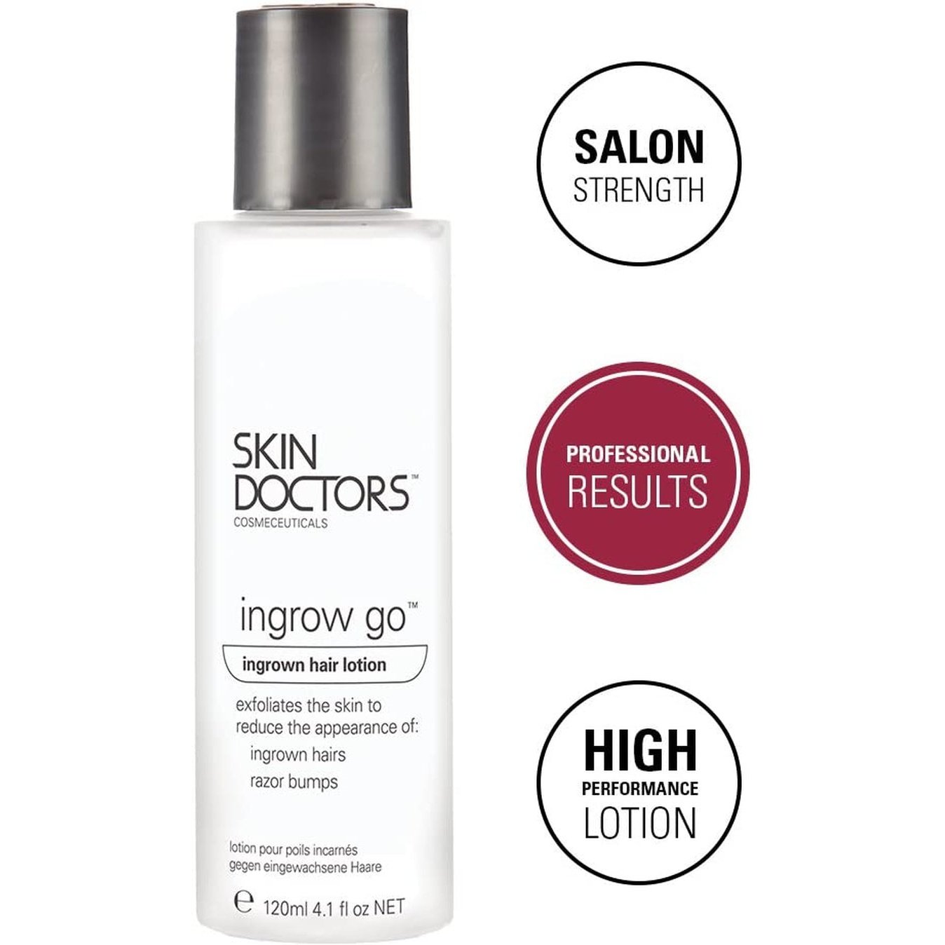 INGROW GO 120ml helps treat and prevent Ingrown Hairs fast! Clear Store