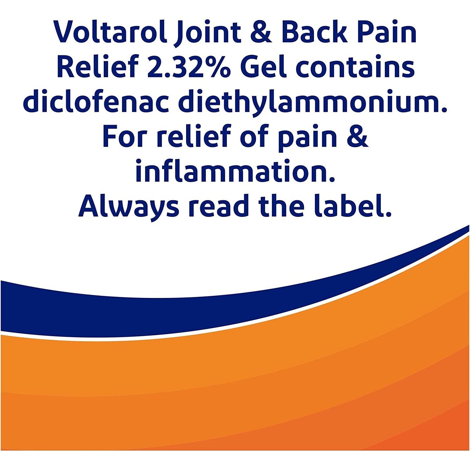 Voltarol Pain Relief Gel, 12 Hour Joint Pain Relief 2.32% Gel 50 G Pack of 1 Clear Store