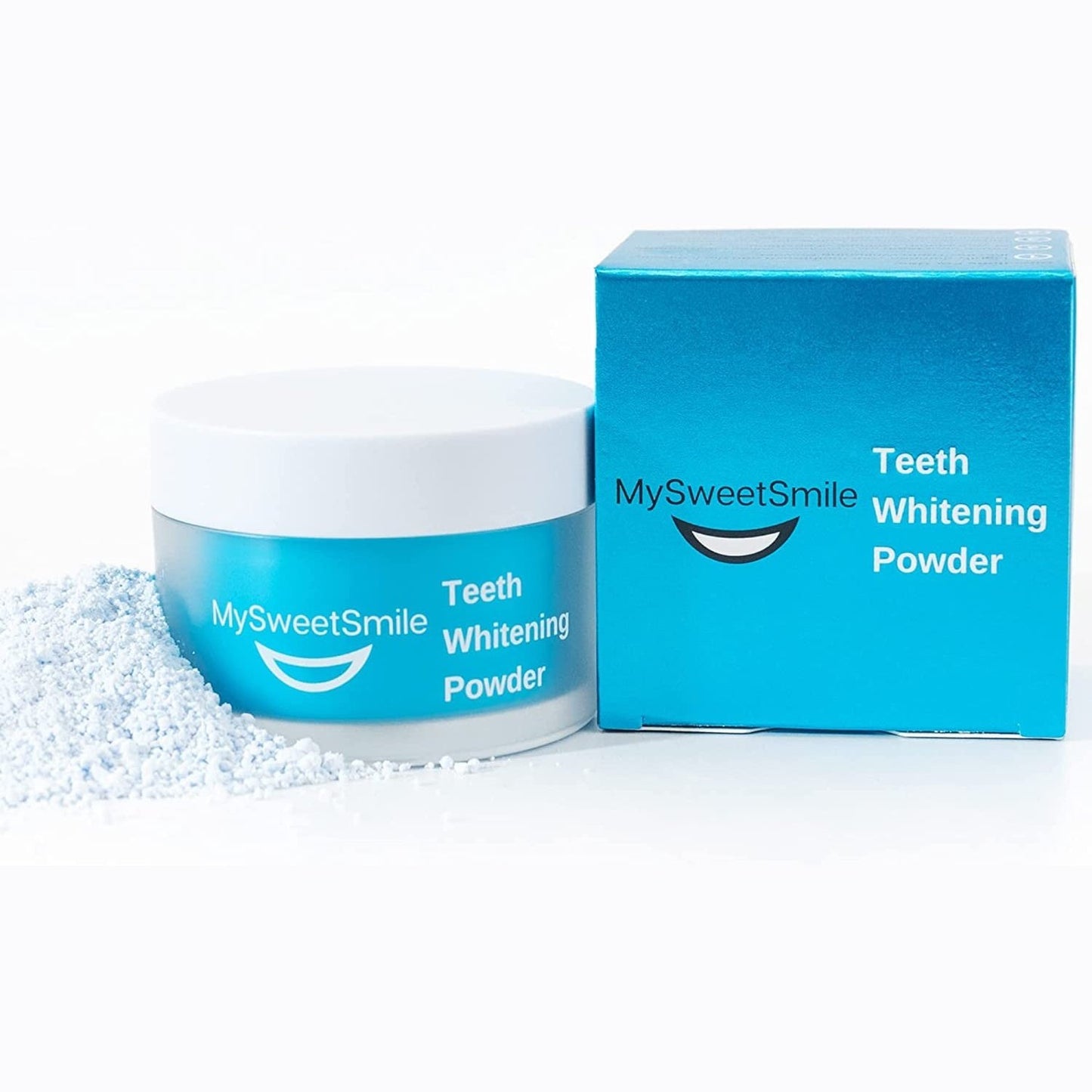 Teeth Whitening Powder - 6 Month Whitener Supply | Tea, Coffee, Wine & Smoking Stain Remover | Sensitivity & Pain Free Formula for a Bright Smile | Peroxide Free | Refreshing Mint Flavour