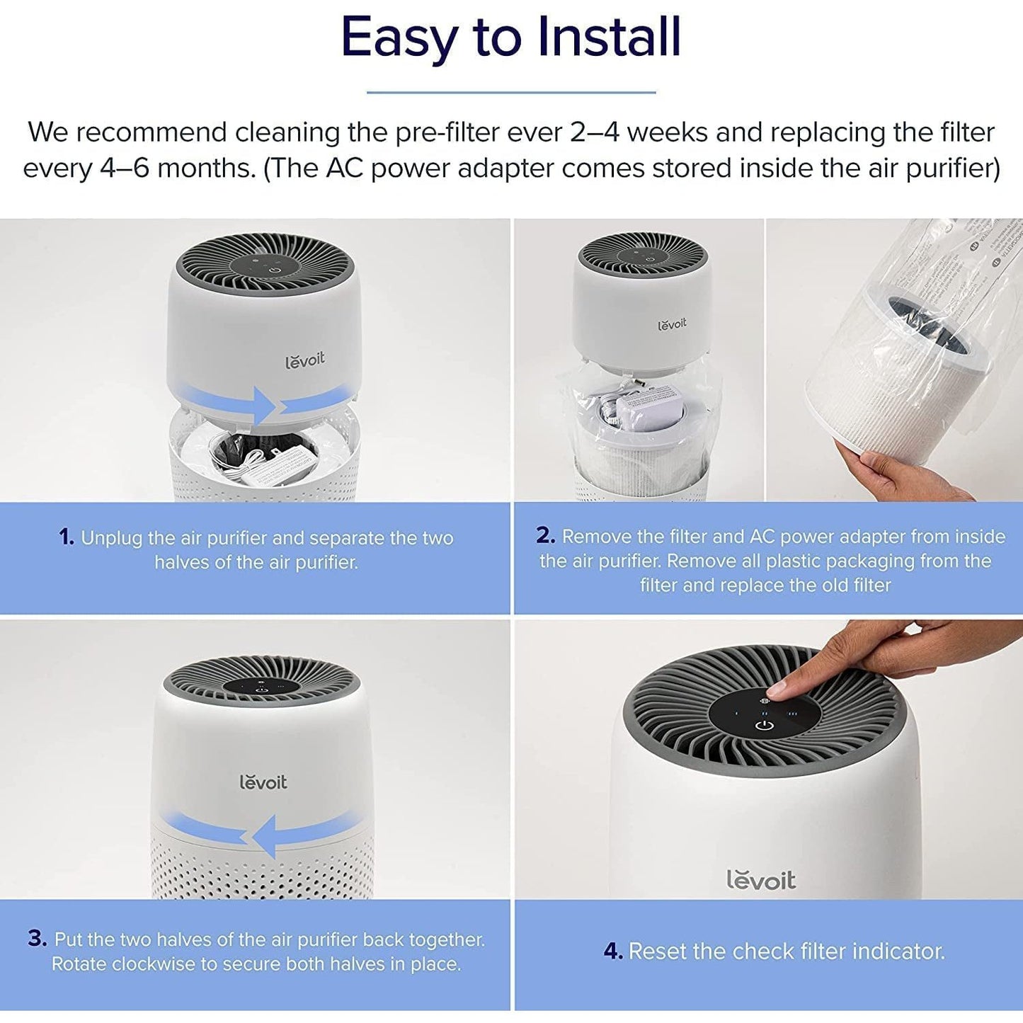 Air Purifier for Home Bedroom Clear Store