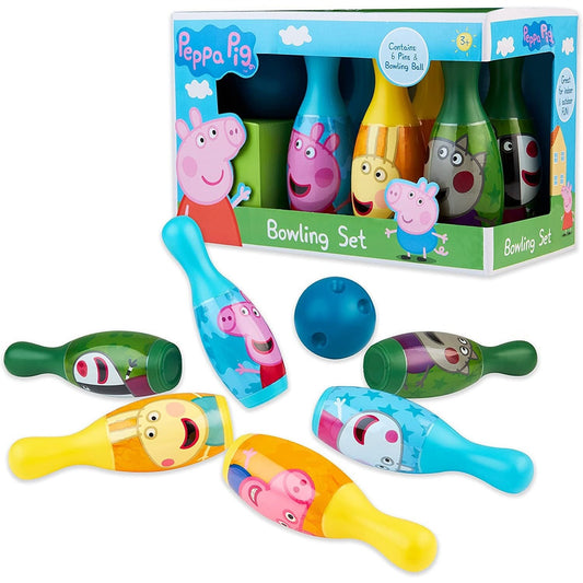 Bowling Set for Girls and Boys, 6 Pins and 1 Ball Bowling Set Kids Childrens Toys for Boys Girls Indoor Outdoor Games for Kids Summer Gifts for Girls