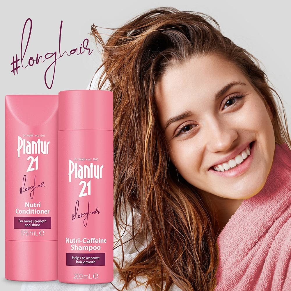 Plantur 21 Longhair Shampoo and Conditioner Set for Long and Brilliant Hair, Improves Hair Growth and Repairs Stressed Hair Clear Store