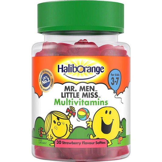 Haliborange Kids Mr. Men Little Miss Multivitamins Strawberry Softies, Capsule Clear Store