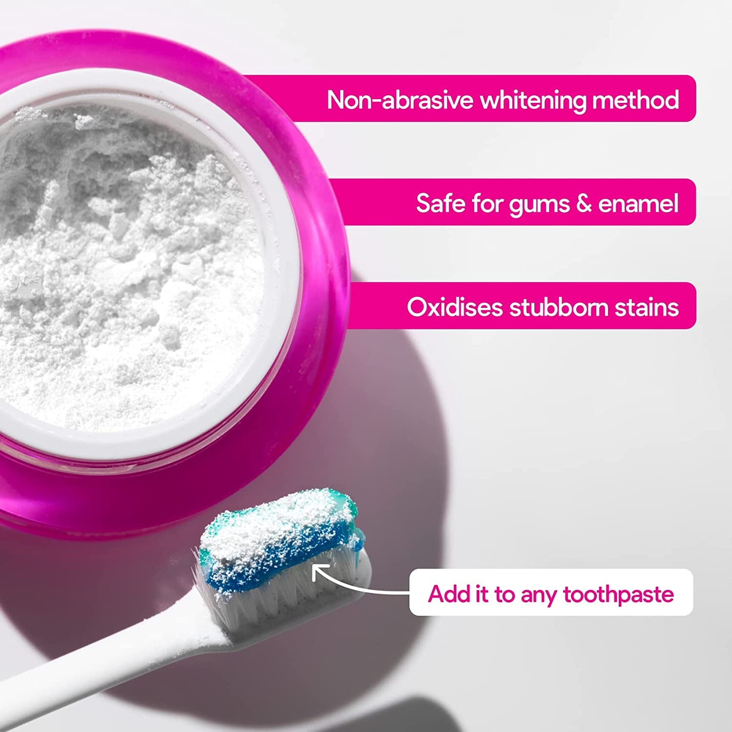 Pap+ Tooth Whitening Powder, Enamel Safe Whitening, Active Whitening Ingredients, Active Teeth Whitening, Tooth Powder, Tooth Powder for Sensitive Teeth, Tooth Polish