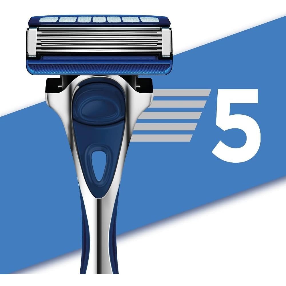 - Hydro 5 Skin Protection for Men | Hydrating Gel & Precision Trimmer | Razor Handle + 13 Razor Blade Refills