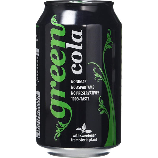 Cans 24 Pack, No Sugar Soft Drink, 0 Calories, No Aspartame, Natural Caffeine, 100% Taste - Bulk Pack of 24 Cans X 330 Ml