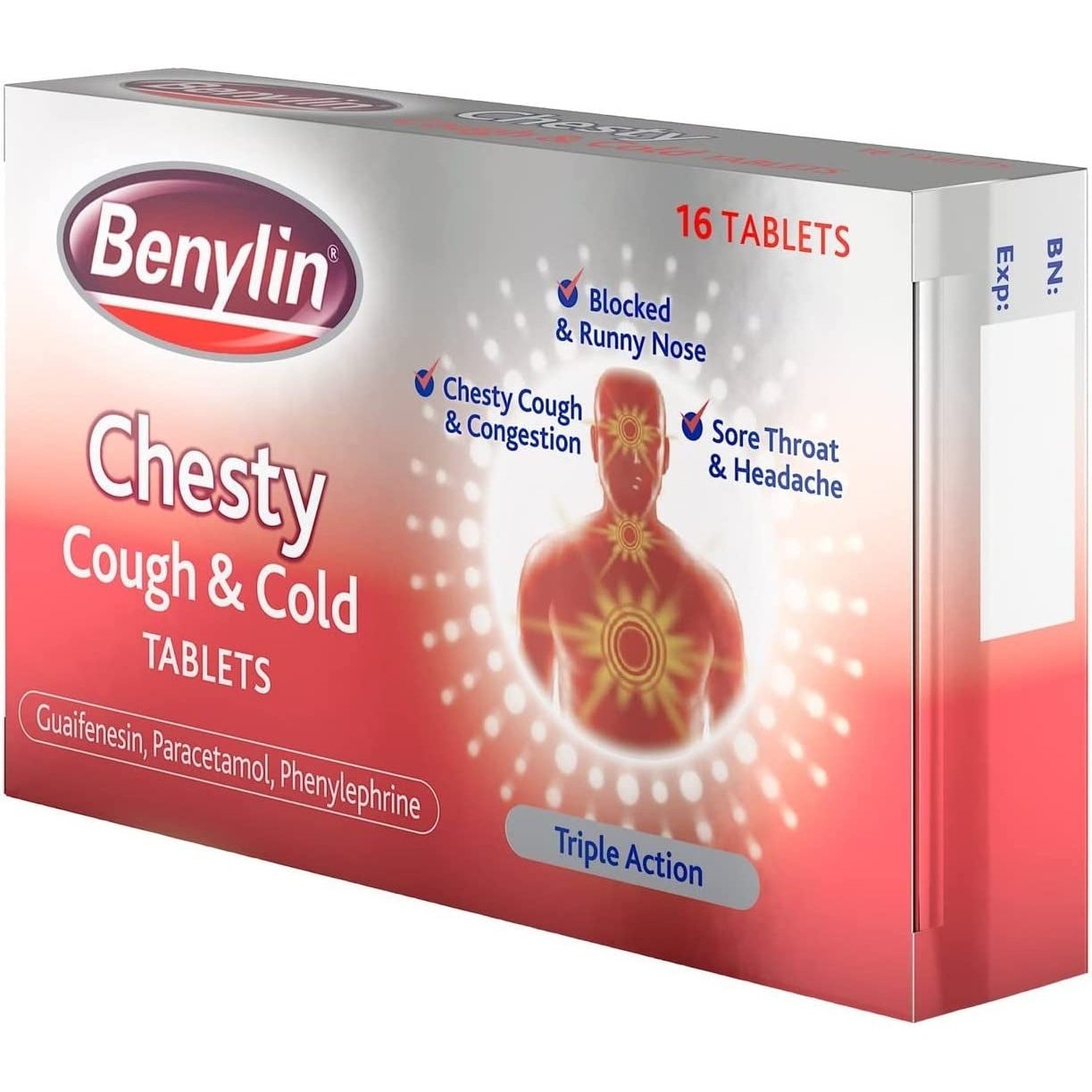 Benylin Chesty Cough & Cold, Pack of 16 Clear Store