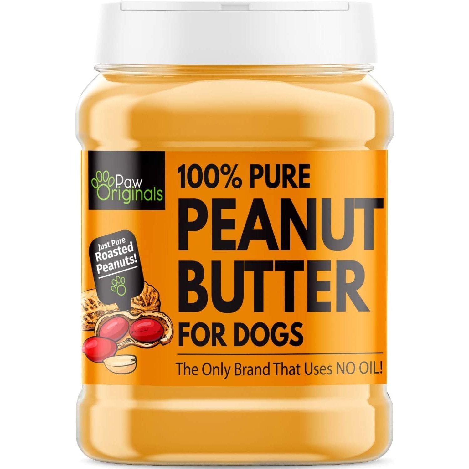 Peanut Butter for Dogs & Puppy Only Brand with No Added Oil!  100% Pure Formulated Treat for Dogs 340G Clear Store