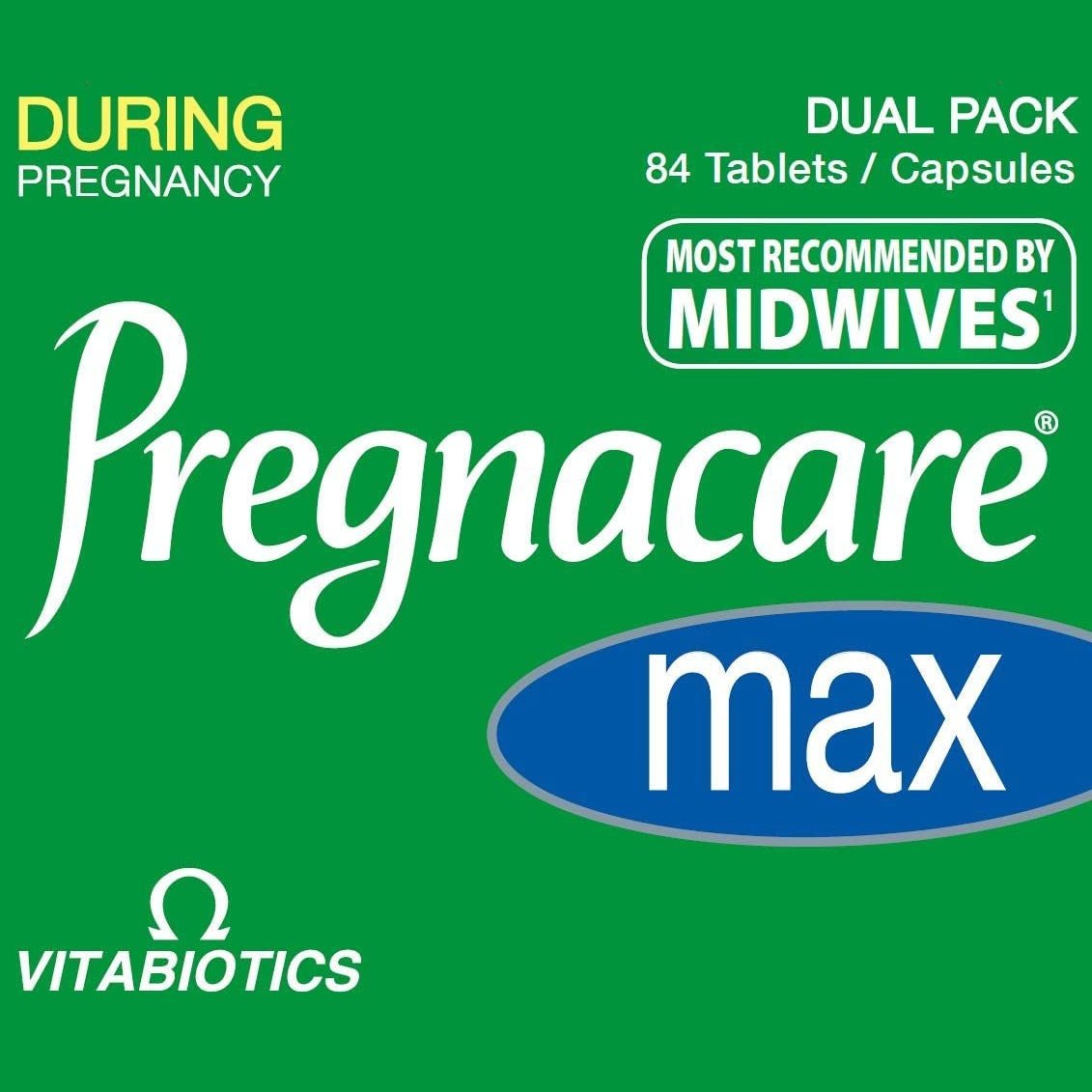 Vitabiotics Pregnacare Max - Pregnancy Vitamins Supplement for Women, For Normal Brain and Eye Development. Clear Store