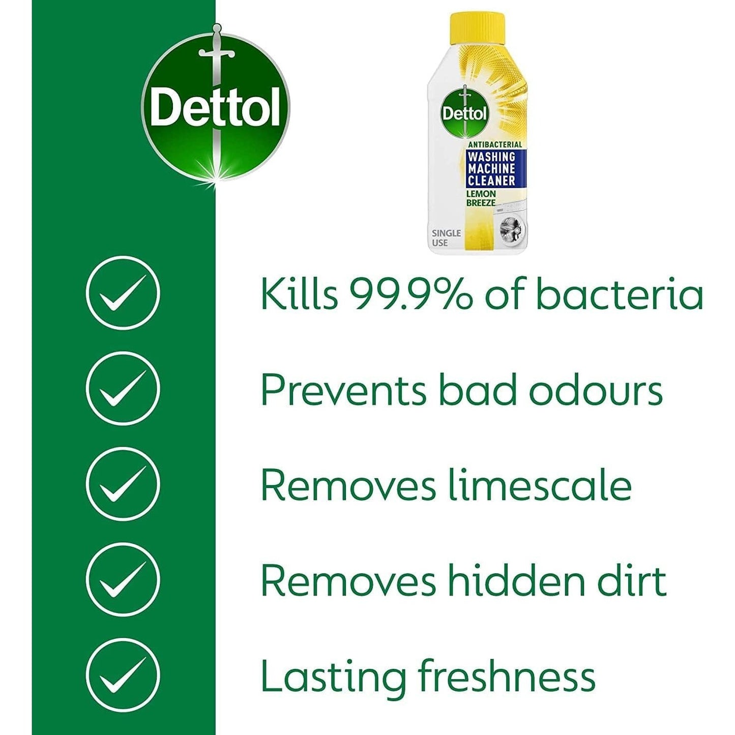 Dettol Washing Machine Cleaner Lemon Breeze 250Ml