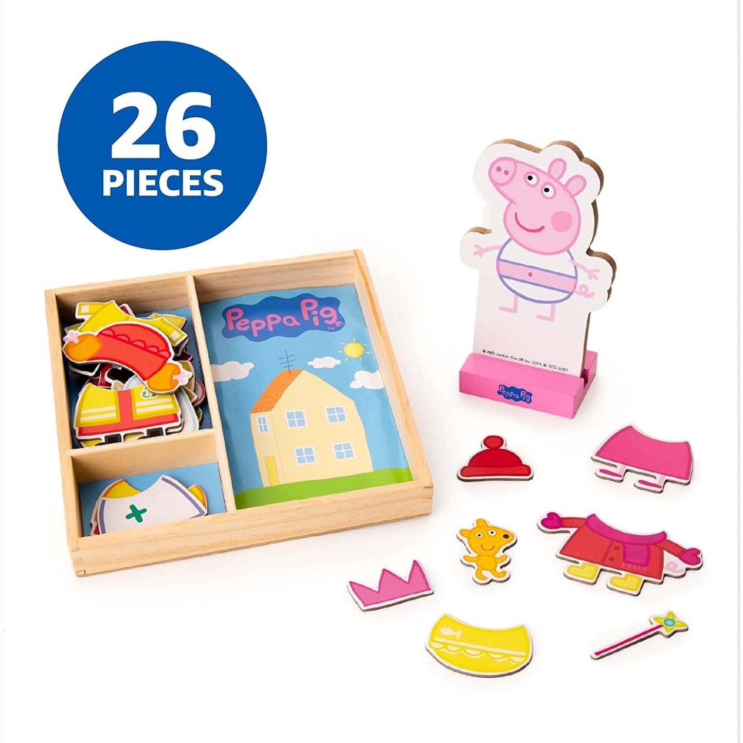 Peppa Pig Magnetic Wooden Dress-Up Set Clear Store