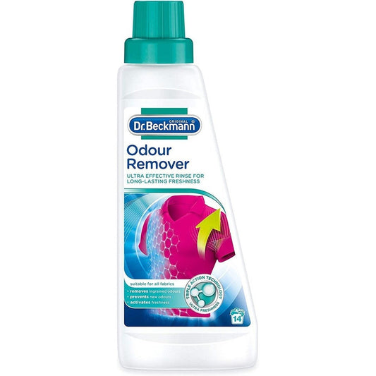 Dr. Beckmann Odour Remover 500ml, Removes Stubborn Odours, Actively Freshens Laundry 500ml Clear Store