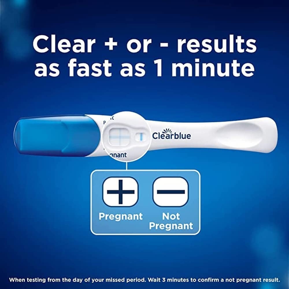 Pregnancy Test - Clearblue Rapid Detection, Result as Fast as 1 Minute, 2 Count (Pack of 2 Tests) Clear Store