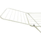 Winged Folding Clothes Airer, Metal, White Clear Store