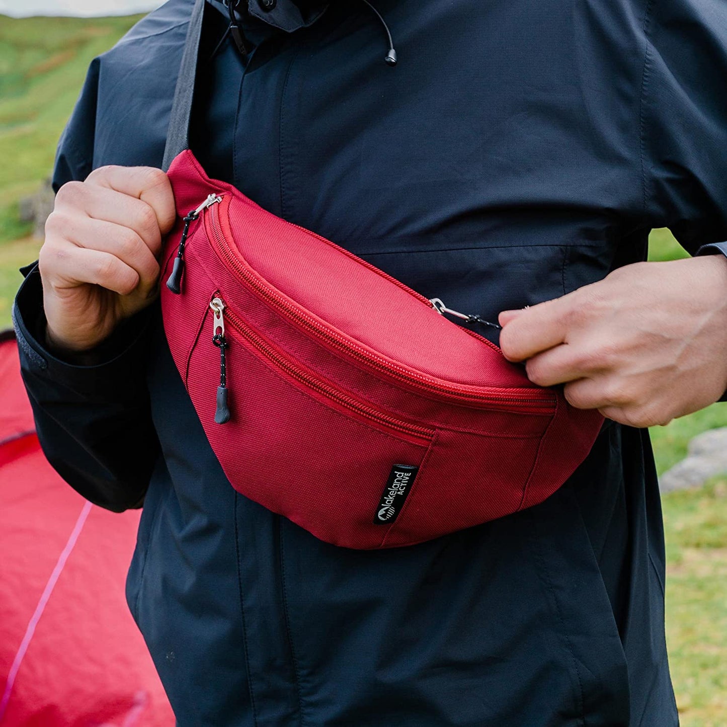 Skelton Classic Bum Bag - Red Clear Store