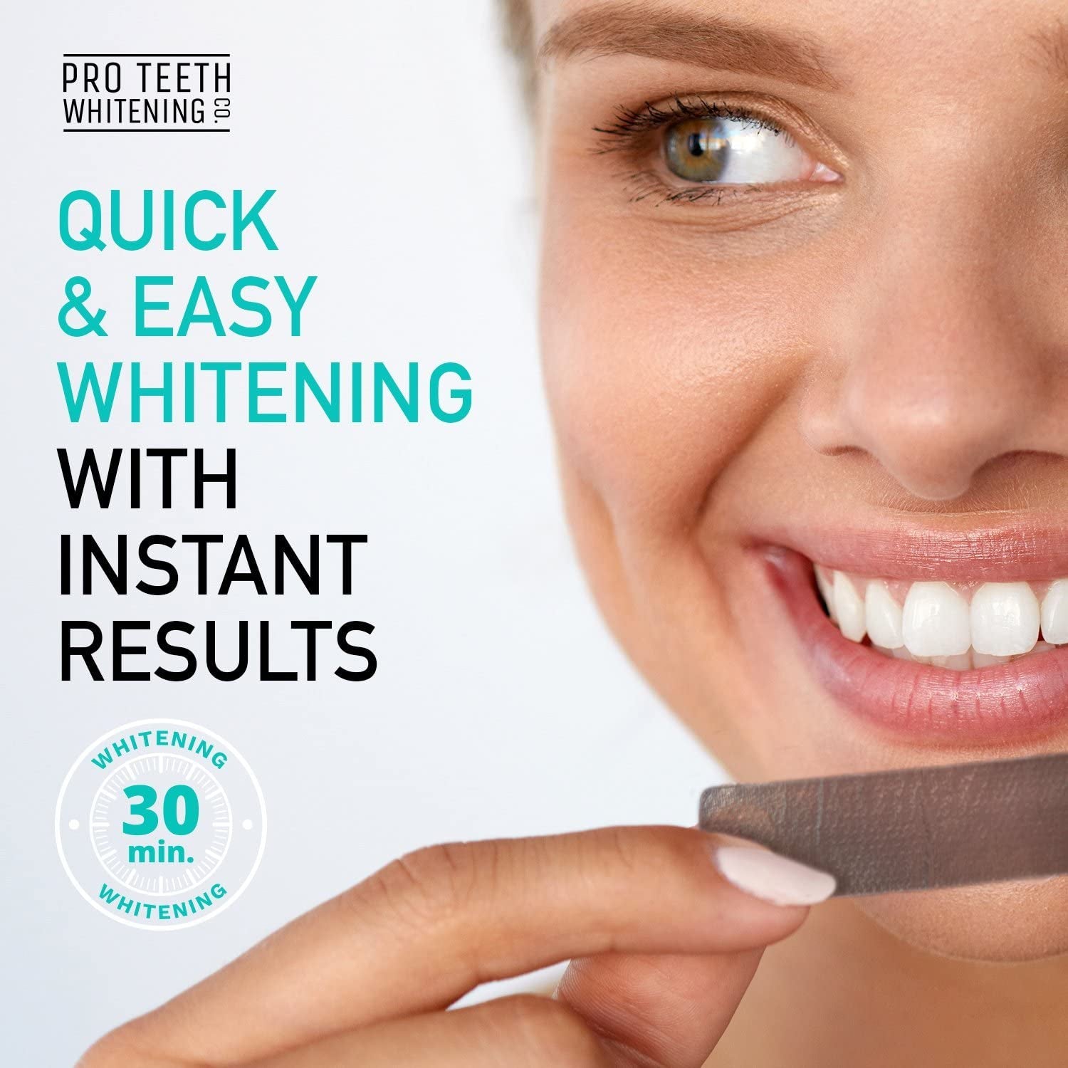 Premium Teeth Whitening Strips, 28 Peroxide Free Strips, Safe for Enamel, Non-Sensitive Forumla,Teeth Stain Removal Clear Store