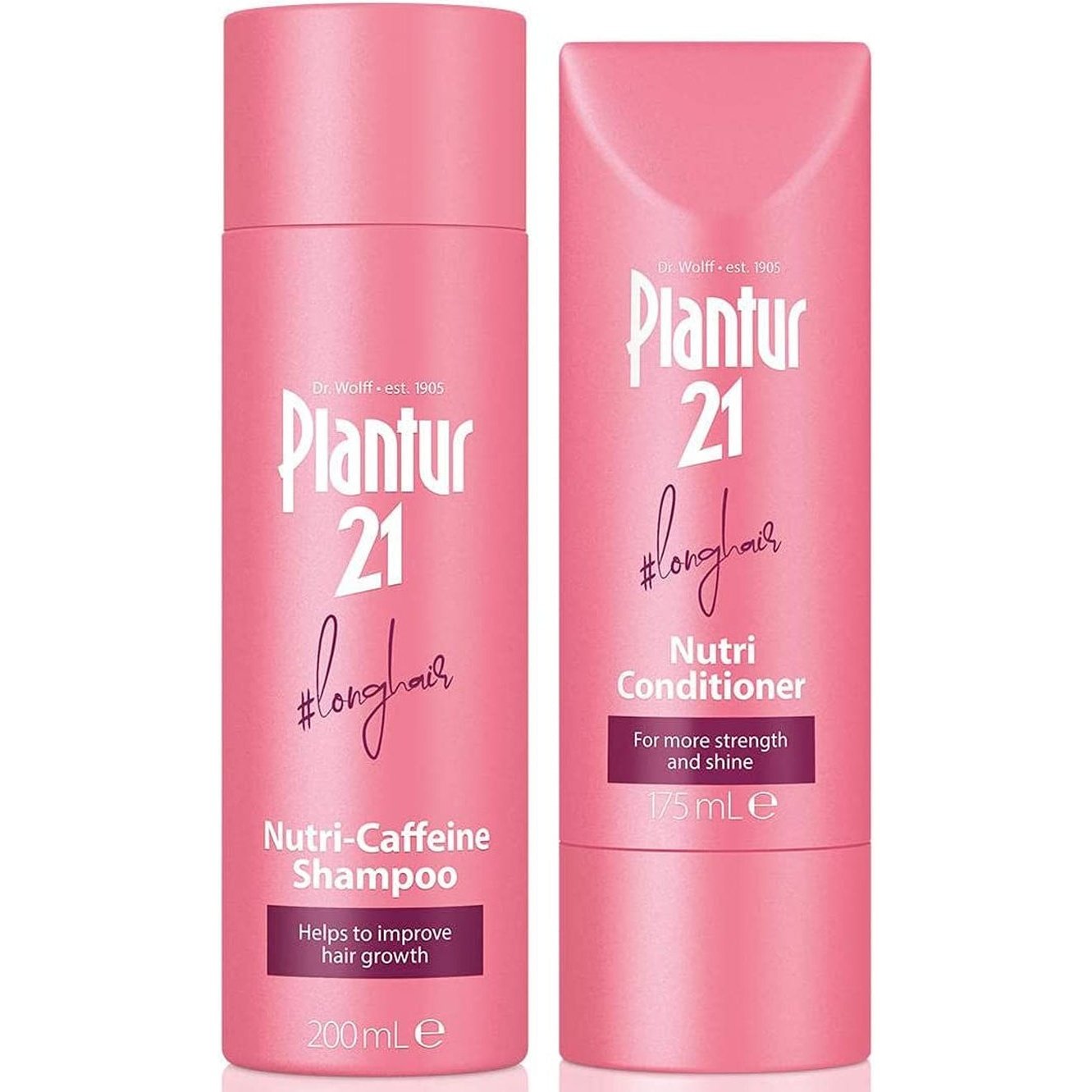 Plantur 21 Longhair Shampoo and Conditioner Set for Long and Brilliant Hair, Improves Hair Growth and Repairs Stressed Hair Clear Store