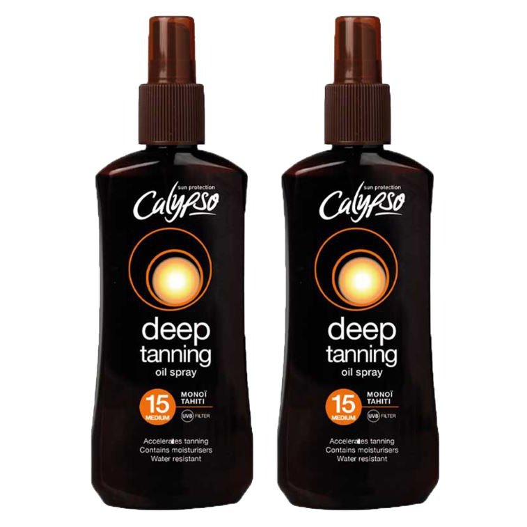 Protection Deep Tanning Oil Spray 200ml - SPF 15 (Case of 2) Clear Store