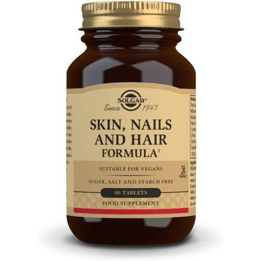 Skin Hair and Nails - 60 Pack - Helps Build Collagen - with Zinc, Copper and Vitamin C - Vegan and Gluten Free Clear Store