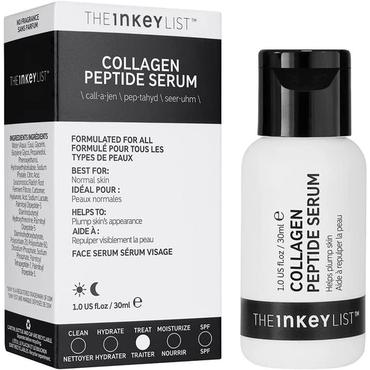 The INKEY List Collagen Peptide to Plump and Firm Skin to Help Reduce Fine Lines and Wrinkles 30Ml