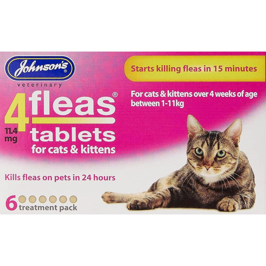 4Fleas Tablets for Cats and Kittens, 6 Treatment Pack, 14D083