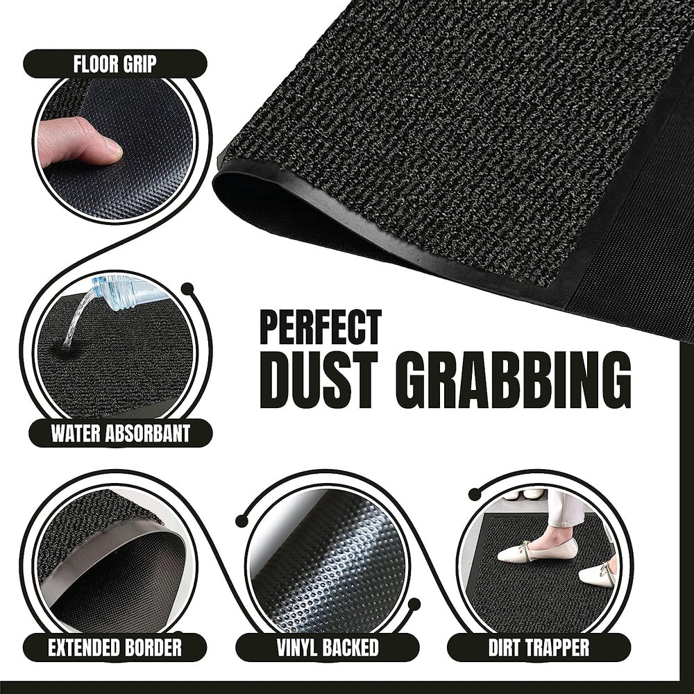 Washable Door Mats Indoor & Outdoor - Non-Slippery Heavy Duty Doormats Indoor Clear Store