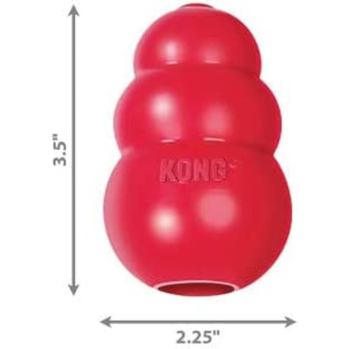 KONG  Classic Dog Toy  Durable Natural Rubber - Fun to Chew, Chase and Fetch Clear Store