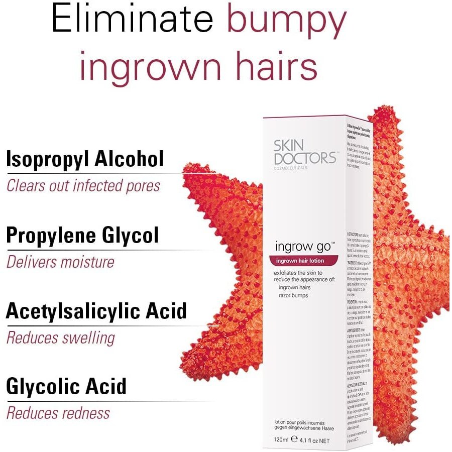 INGROW GO 120ml helps treat and prevent Ingrown Hairs fast! Clear Store