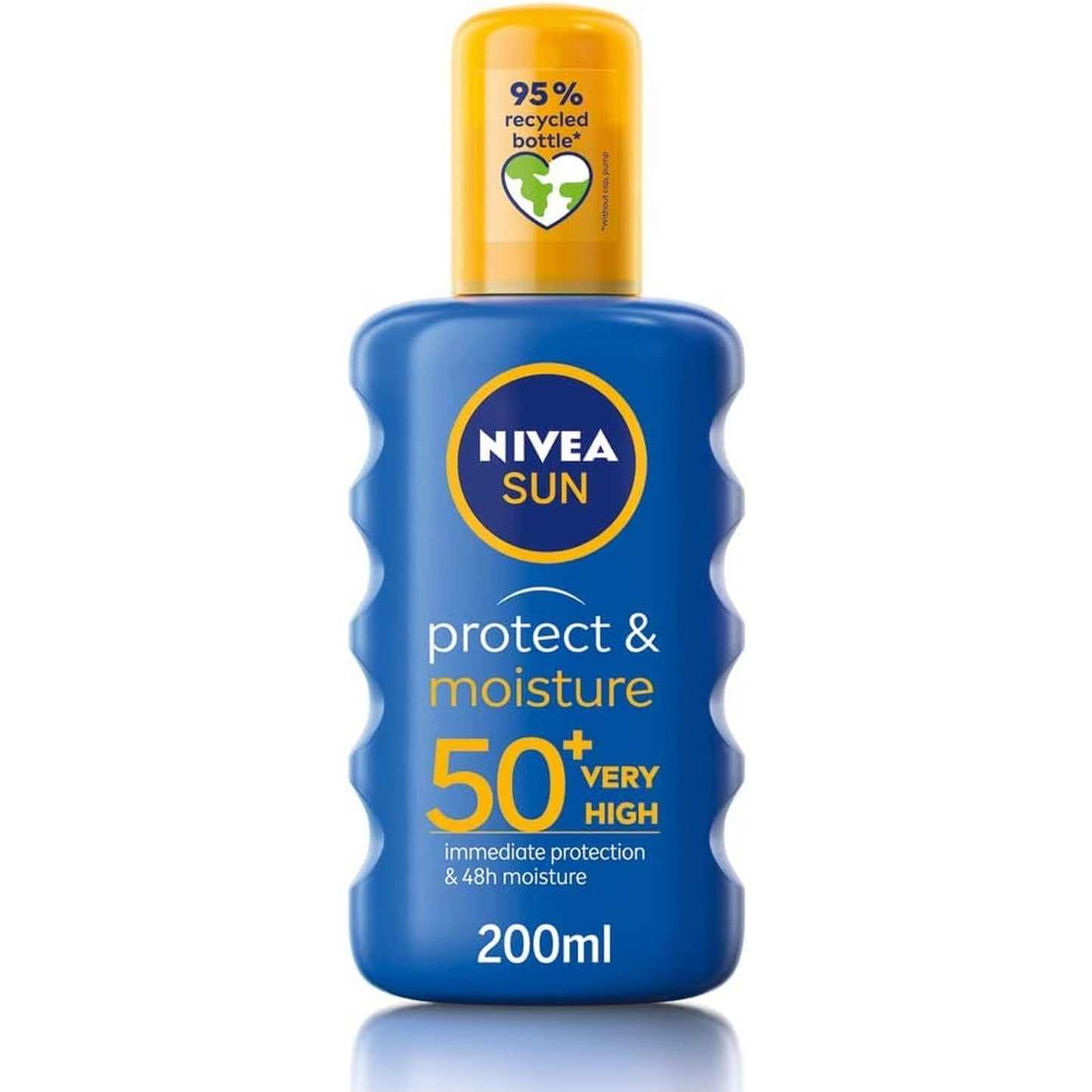 NIVEA SUN Protect & Moisture Sun Spray SPF50 (200Ml), Moisturising Suncream Spray with SPF50, Advanced Sunscreen, Providing Effective UVA + UVB Protection