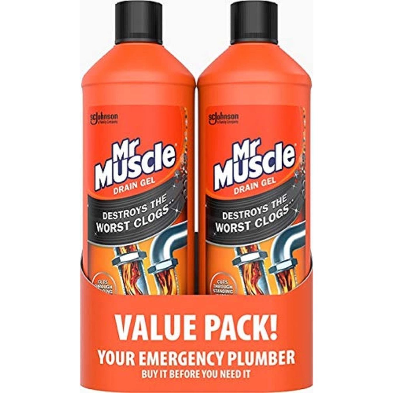 Mr Muscle Gel Drain Unblocker 2 X 1 Litre Clear Store