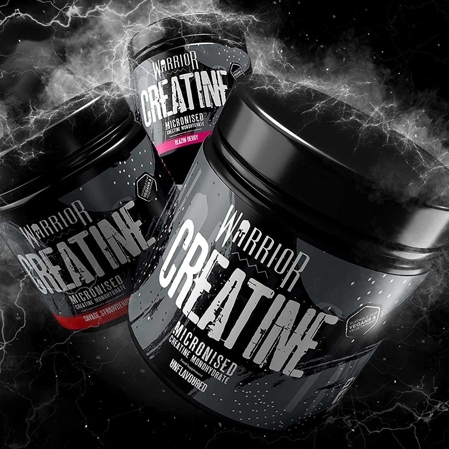 , Creatine Monohydrate Powder Blazin Supplements, Berry, Blazin' Berry, 300 G, (Pack of 1)