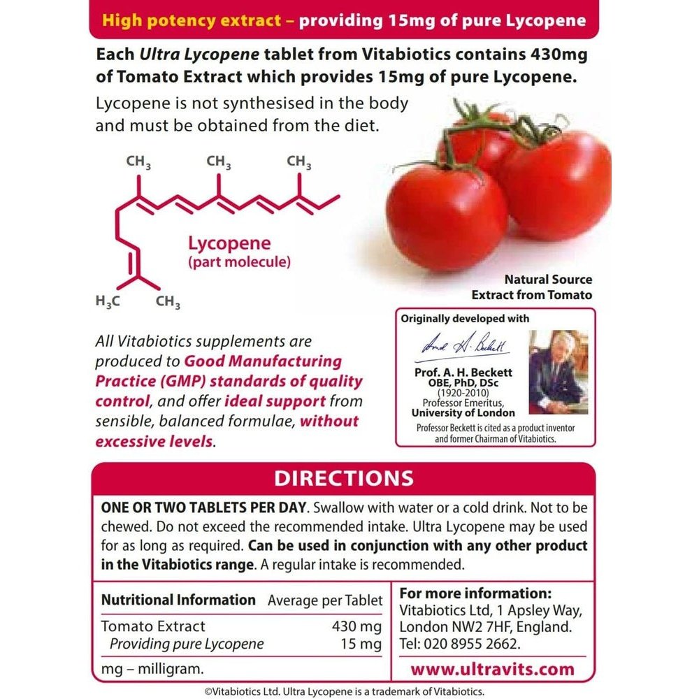 Ultra Lycopene - 30 Tablets Clear Store