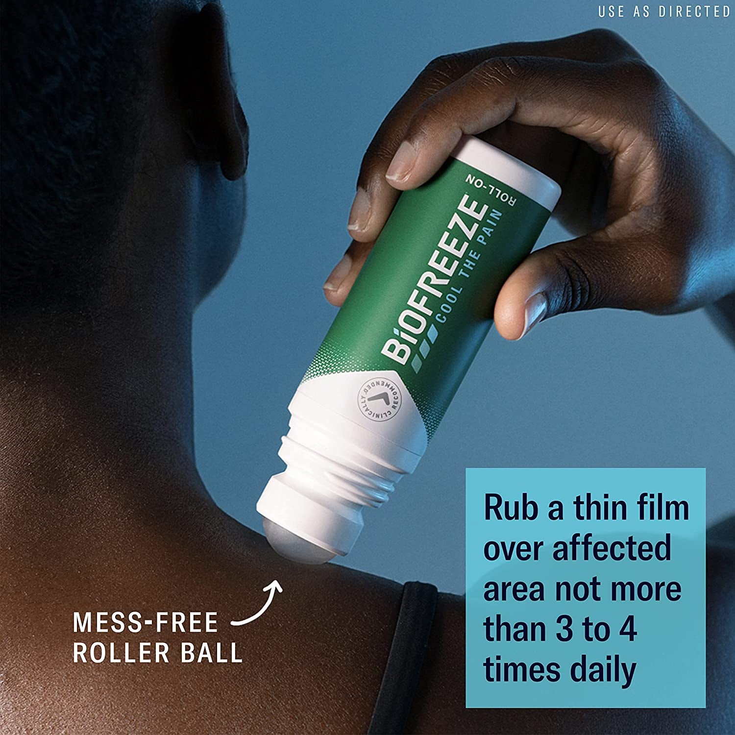 Pain Reliever Roll On Biofreeze 89ml 3 Pack Bundle Clear Store