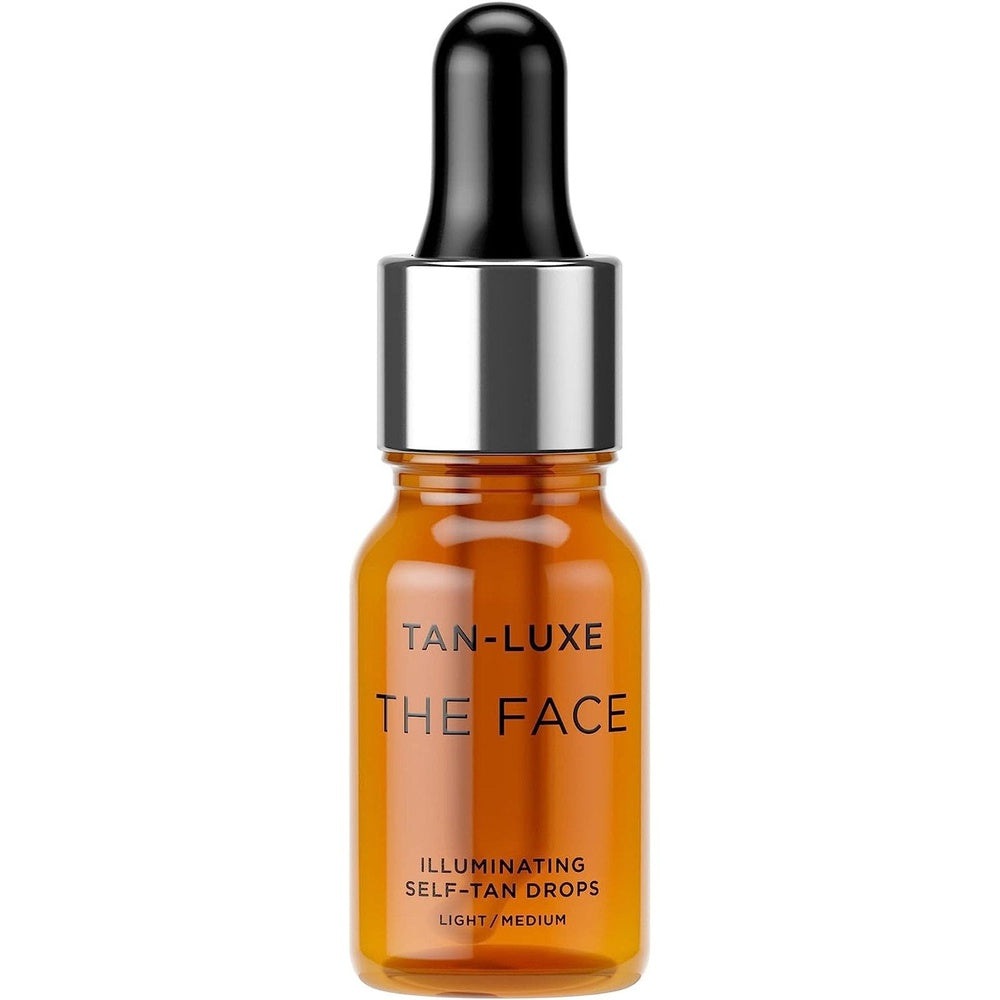 Tan Luxe the FACE Self Tan Drops, Medium (10 Ml) Add Tanning Drops to Skin Care for Custom Face Tan, Cruelty Free & Vegan Clear Store