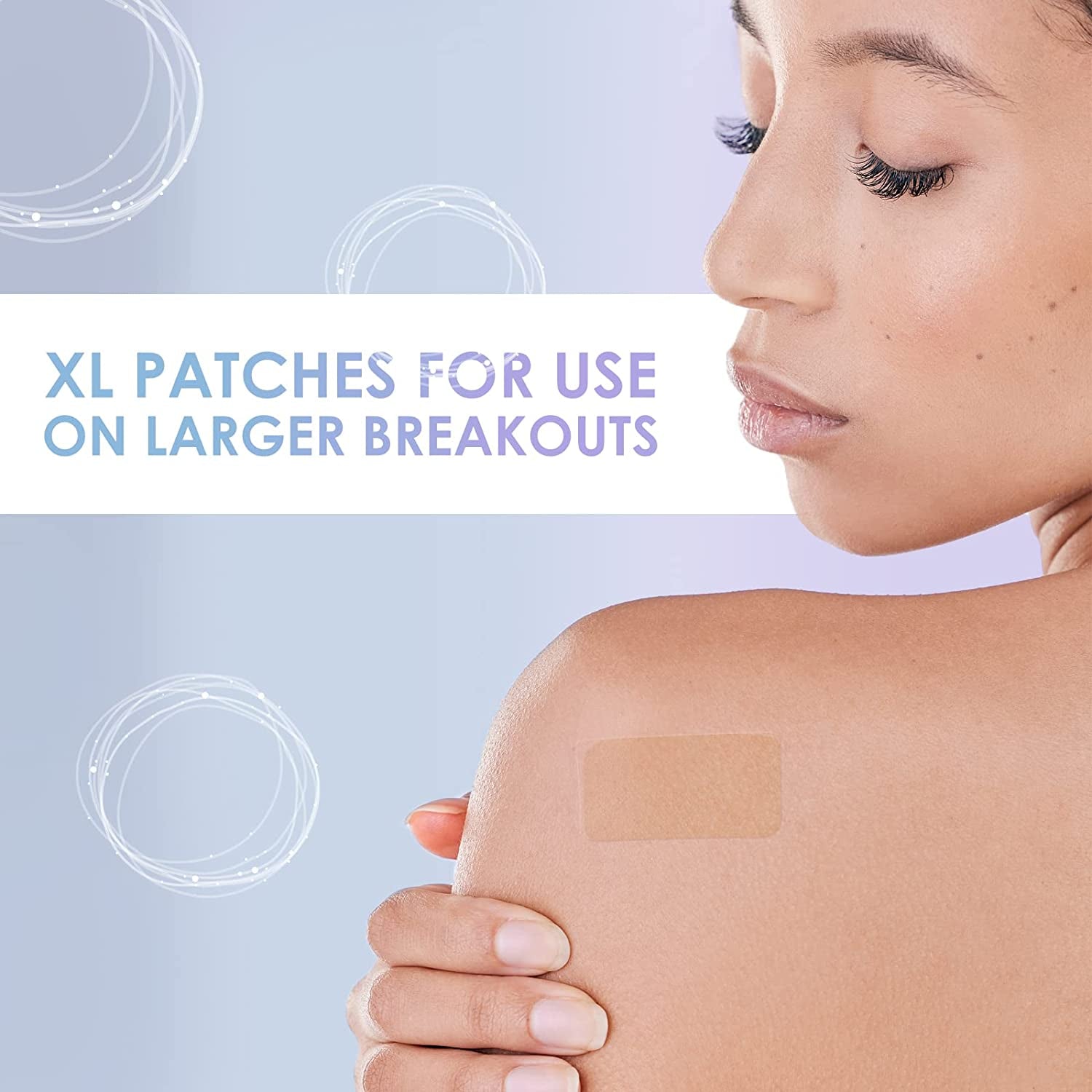 Large Blemish Pimple Patches XL -18 Strips, Hydrocolloid Spot Dots - Blemishes Patch - Pimple Stickers - Patches to Cover Facial Blemishes