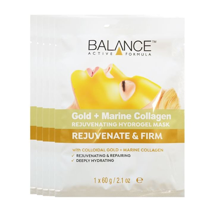 Gold + Marine Collagen Rejuvenating Hydrogel Mask 60g x5 Clear Store