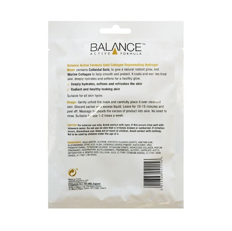 Gold + Marine Collagen Rejuvenating Hydrogel Mask 60g x5 Clear Store