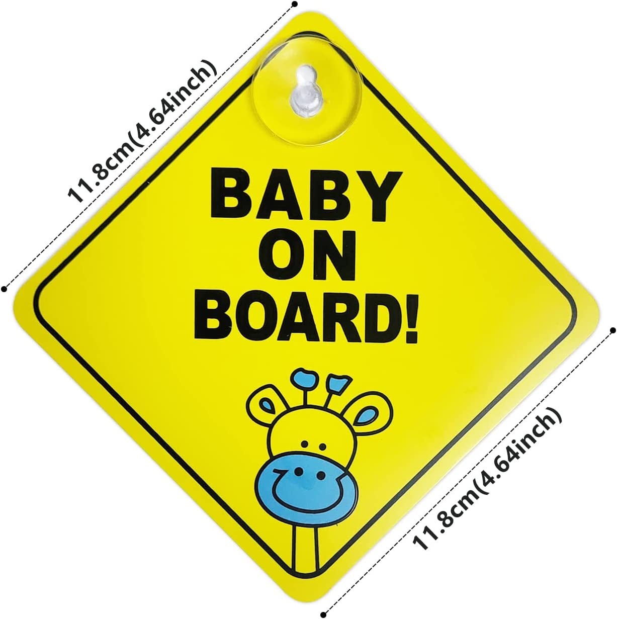 Baby on Board Sign for Car Warning, Pack of 2 Clear Store