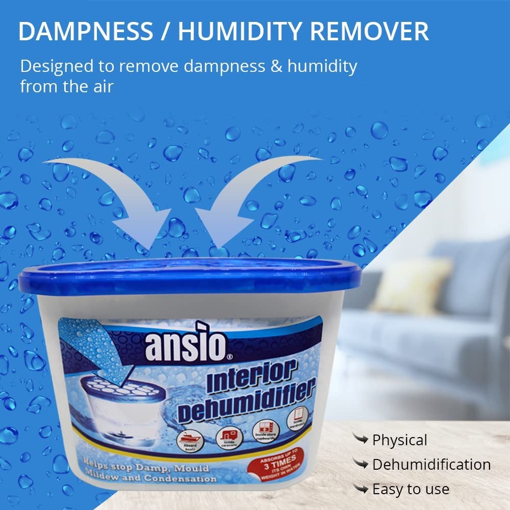 Dehumidifier Condensation Remover Moisture Absorber,Pack of 10 X 50ml Clear Store