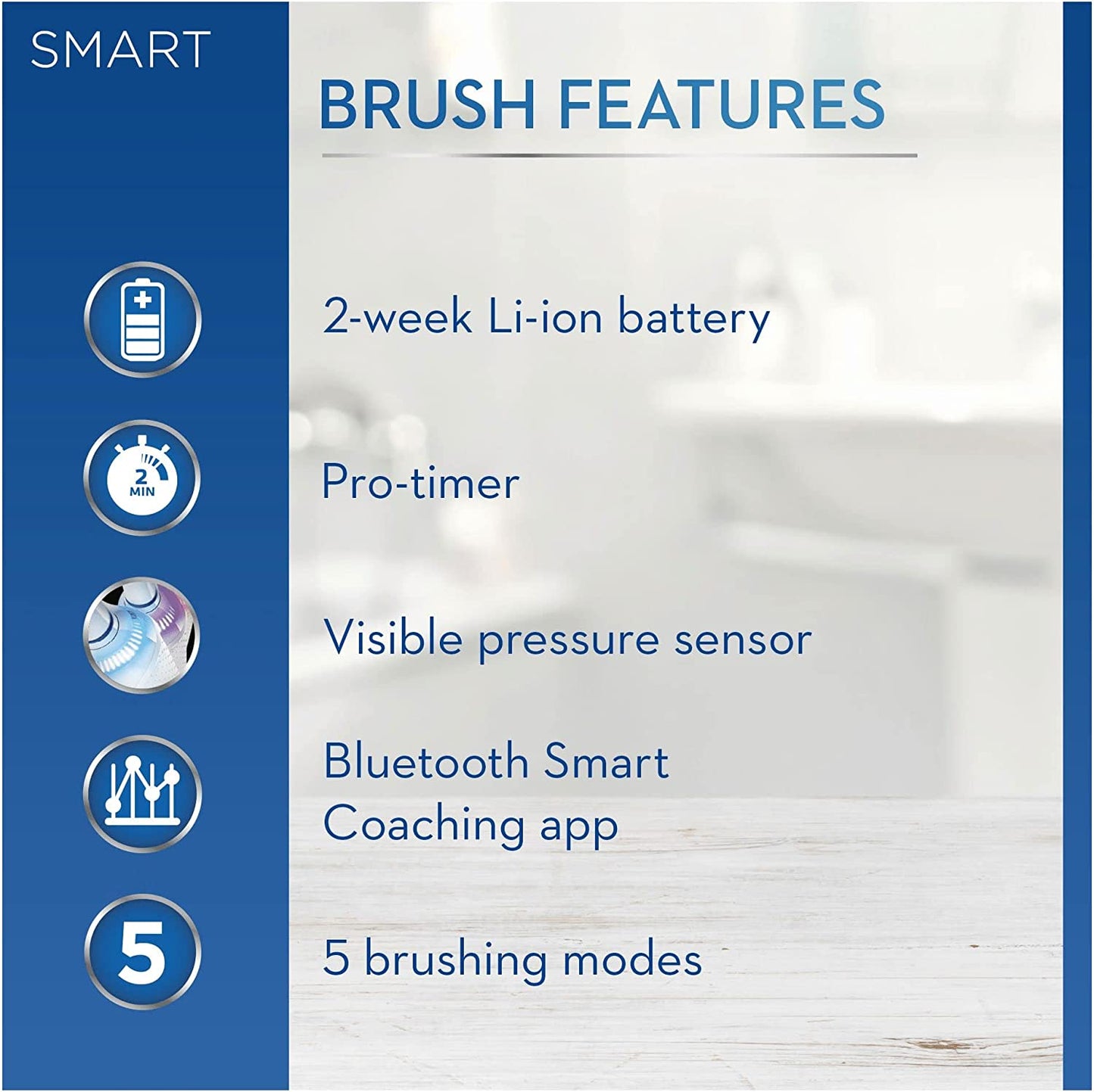 Oral-B Smart 6 Electric Toothbrush with Smart Pressure Sensor, Gifts for Women / Men, App Connected Handle, 3 Toothbrush Heads & Travel Case, 5 Modes, Teeth Whitening, 2 Pin UK Plug, 6000N Clear Store