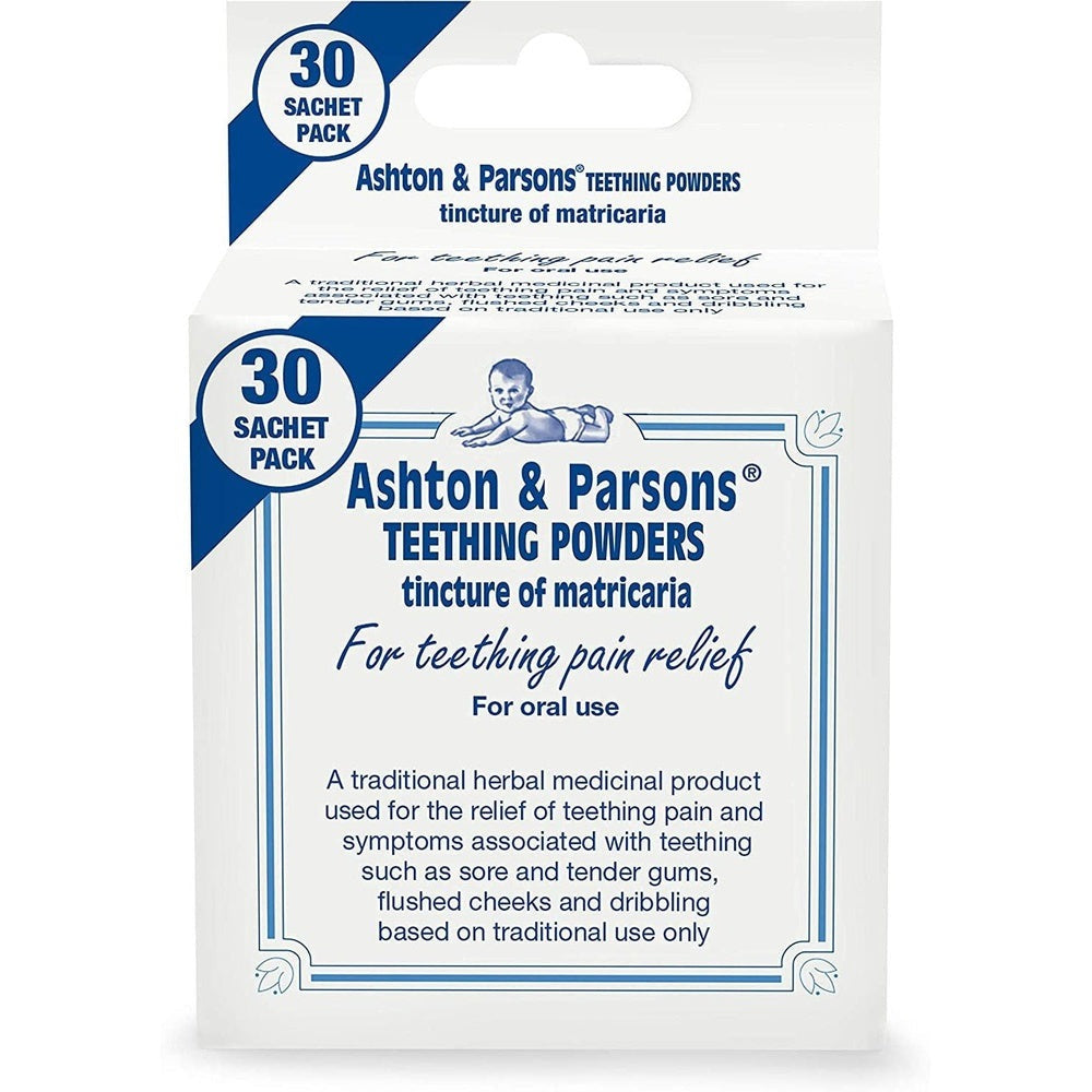 Ashton & Parsons Teething Powders, Help Soothe Teething, Pack of 30 Clear Store