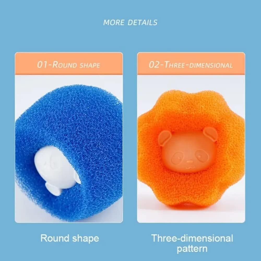 Pet Hair Remover Washing Machine, Laundry Balls Dog Hair Remover for Laundry Pet Fur Remover, Dog Hair Remover Laundry Pet Hair Catcher Laundry Lint Collector 8 Pack