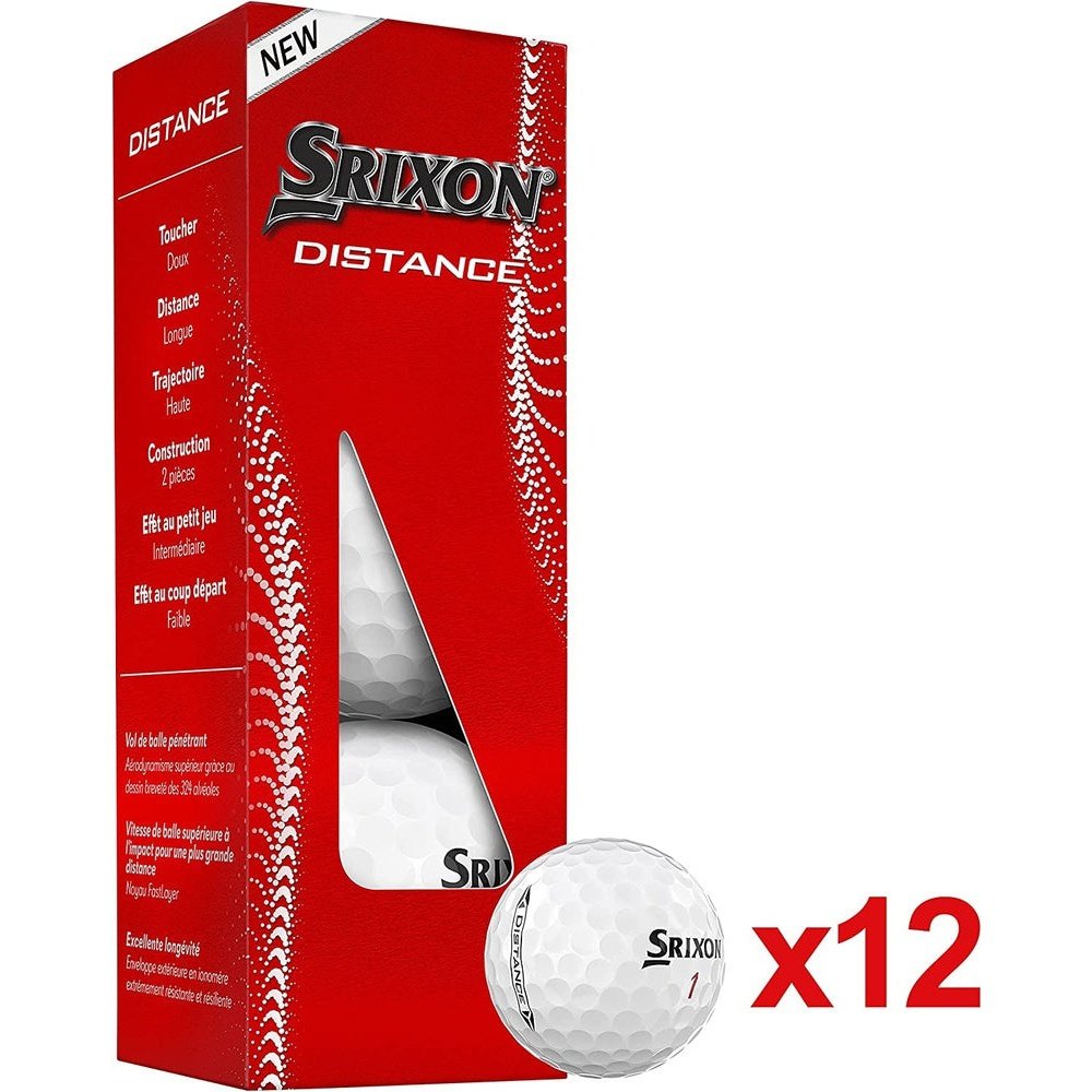 Distance 10 {NEW MODEL} - Dozen Golf Balls - High Velocity and Responsive Feel - Resistant and Durable - Premium Golf Accessories and Golf Gifts