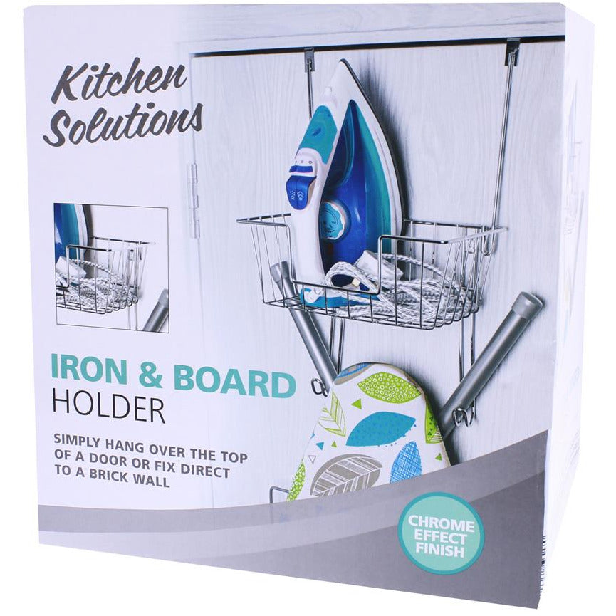 Kitchen Solutions Iron & Board Holder Clear Store